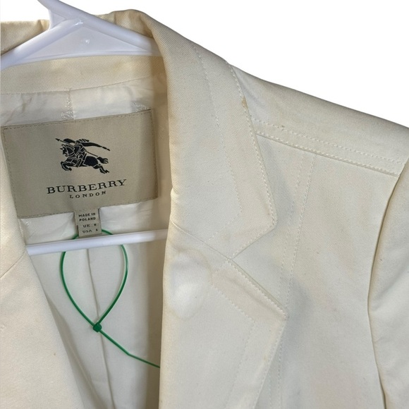 Burberry Off White Tie Close Blazer - Picture 14 of 15